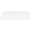 vidaXL Bedframe met matras met matras 2 pcs Wit PVC