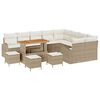 vidaXL Tuin Sofa Set 13 st 12-Aantal zitplaatsen Beige en Cr&egrave;me