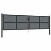 vidaXL Tuinpoort Antraciet 400x75 cm Staal
