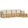 vidaXL Buiten bankenset 5 pcs Wit Massief Acaciahout