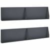 vidaXL Keerwand 4 st 100 x 12 x 50 cm Staal Antraciet