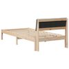 vidaXL Bedframe Bruin en donkergrijs 90 x 200 cm Massief grenenhout
