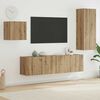 vidaXL TV-kast Wandgemonteerd 4 pcs Artisan Eiken Bewerkt hout