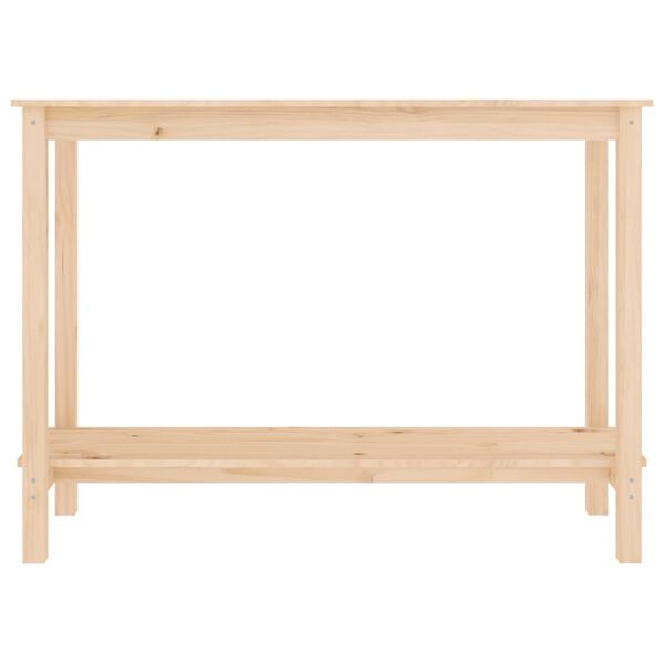 vidaXL Wandtafel 110x40x80 cm massief grenenhout