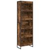vidaXL Boekenkast 60 x 30 x 189,5 cm Bewerkt hout Rook Eik