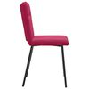 vidaXL Eetkamerstoelen 2 st fluweel wijnrood