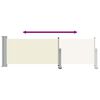 vidaXL Tuinscherm uittrekbaar 80x300 cm cr&egrave;mekleurig