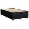 vidaXL Boxspring met matras stof zwart 120x190 cm