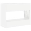 vidaXL Paraplu Standaard met opslag Wit 65 x 24 x 50 cm Bewerkt hout