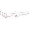 vidaXL Wandschappen zwevend 2 st 60x23,5x3,8 cm MDF hoogglans grijs