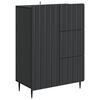 vidaXL Dressoir Zwart 66 x 34,5 x 91,5 cm Bewerkt hout