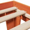 vidaXL Bedframe zonder matras massief grenenhout wasbruin 90x200 cm