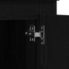 vidaXL Highboard Zwart Eiken 36 x 35,5 x 103,5 cm Bewerkt hout