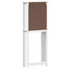 vidaXL Toiletmeubel BERG 60x27x164,5 cm massief hout wit