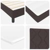 vidaXL Boxspringbed met matras Donkerbruin 190 x 90 cm Stof