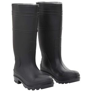 vidaXL Regenlaarzen maat 38 PVC zwart