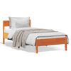 vidaXL Bedframe zonder matras massief grenenhout wasbruin 90x190 cm