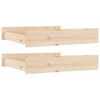 vidaXL Bedlades 2 st massief grenenhout