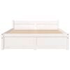 vidaXL Bedframe massief hout wit 120x200 cm