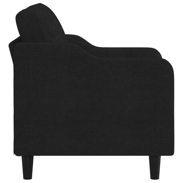 vidaXL Fauteuil 60 cm stof zwart