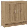 vidaXL Boekenkast 82,5x30,5x80 cm bewerkt hout artisanaal eikenkleurig