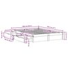 vidaXL Bedframe zonder matras massief grenenhout wit 135x190 cm