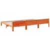 vidaXL Bedframe zonder matras 240x200 cm massief grenenhout wasbruin