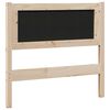 vidaXL Gestoffeerd hoofdbord Bruin 100 cm Massief grenenhout