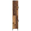 vidaXL Hoge kast 2 pcs Oudhout Bewerkt hout