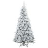 vidaXL Kunstmatige Inklapbare Kerstboom Wit 240 cm PE en PVC