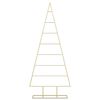 vidaXL Metalen kerstboom met standaard Goud 150 cm Poedergecoat staal