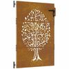 vidaXL Poort 85x125 cm boomontwerp cortenstaal