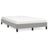 vidaXL Bedframe zonder matras 120x190 cm stof lichtgrijs