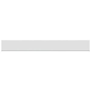 vidaXL Raamsokkel Wit 60 x 10 x 4,5 cm PVC