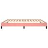 vidaXL Bedframe fluweel roze 180x200 cm