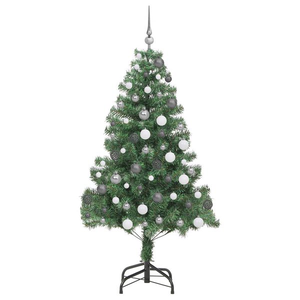 vidaXL Kerstboom met 300 LED met standaard Groen 180 cm PVC