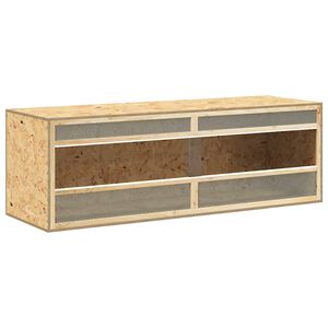 vidaXL Terrarium 144x46x48 cm bewerkt hout