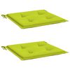 vidaXL Tuinstoelkussens 2 st 40x40x4 cm oxford stof felgroen