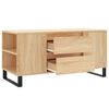 vidaXL Salontafel 102x44,5x50 cm bewerkt hout sonoma eikenkleurig