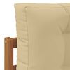 vidaXL Buiten bankenset 6 pcs Natuurlijk en Beige Massief Acaciahout