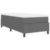 vidaXL Boxspringbed Lichtgrijs en wit. 100 x 200 cm Katoen Stof