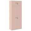 vidaXL Opbergkast 2 st Roze 90 x 40 x 220 cm Staal Vergrendelbaar