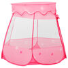 vidaXL Kinderspeeltent met 250 ballen 102x102x82 cm roze