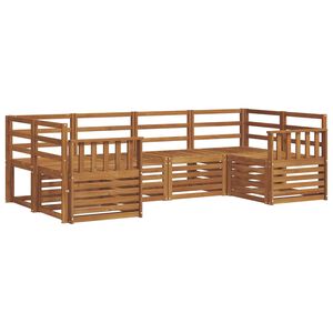 vidaXL Hoekbank Set 6 pcs Naturel