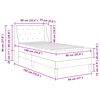 vidaXL Bedframe met matras met matras Donkergrijs 90 x 190 cm Fluweel
