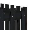 vidaXL Plantenbak verhoogd hekontwerp 200x50x50 cm grenenhout zwart
