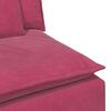 vidaXL Modulaire bank met kussens wijnrood