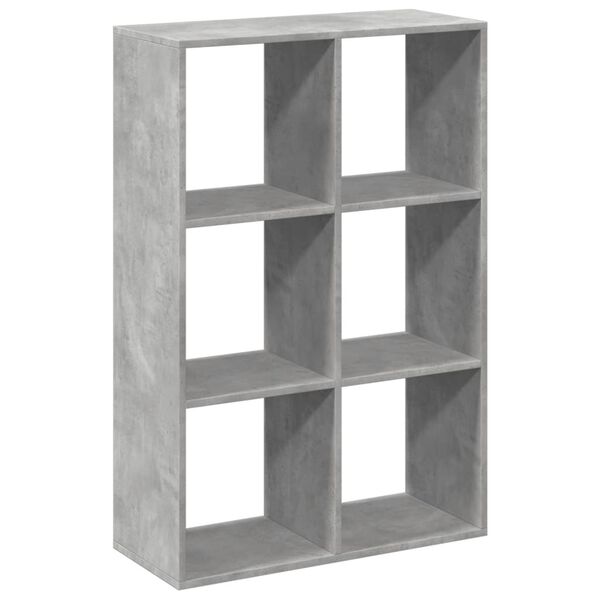 vidaXL Kamerscherm / boekenkast 69,5x29x103,5 cm hout betongrijs