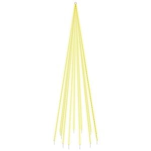 vidaXL Vlaggenmast kerstboom 732 LED's warmwit 500 cm
