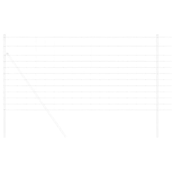 vidaXL Weidehekwerk Zilver 50 x 1,2 m Gegalvaniseerd staal